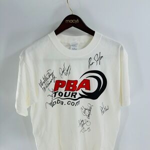 RARE‎ PBA Tour Signed Shirt Walter Ray Williams + Norm Duke + Del Ballard & more